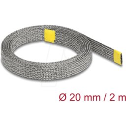 DELOCK 20939 - Funda trenzada para protección EMI estirable 2 m x 20 mm