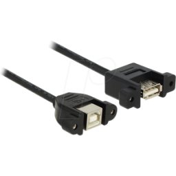 DELOCK 85107 - Cable USB 2.0 Tipo-B hembra, instalación en panel > USB 2.0 Tipo
