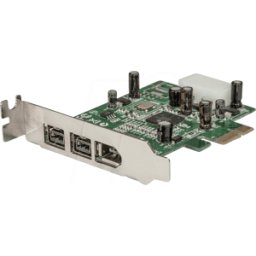STARTECH.COM ST PEX1394B3LP - Tarjeta PCIe 3 puertos 1394b 1394a Firewire