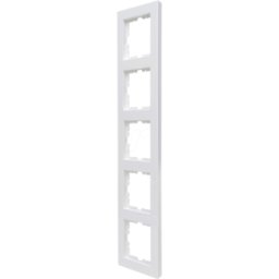 KOPP EL 07 407229008 - HK07 PURE - Marco de cubierta 5 veces, blanco puro