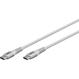 GOOBAY 70193 - Cable de carga y sincronización, USB-C > C, textil, 1,0 m