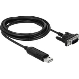 DELOCK 66282 - Cable adaptador USB 2.0 para serie RS232, 1,8 m
