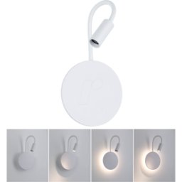 PAULMANN PLM 71289 - Lámpara de pared inalámbrica Miora, 1,3 W, 2700 K, regulable, bl