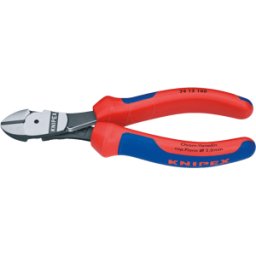 KNIPEX KN 74 12 160 - Alicates de corte diagonal de fuerza, 160 mm, cabeza pulida