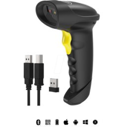 INATECK BCST50SW - Escáner de código de barras, 2D, Bluetooth/Wireless/USB, BCST-50