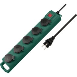 BRENNENSTUHL BRE 1159910215 - Tira de enchufe exterior 5-fold para su uso en el jardín, verde