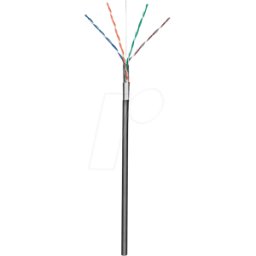 GOOBAY 57294 - Cable de red para exteriores CAT.5e, F/UTP, 100 m, negro