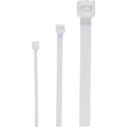 CIMCO 181360 - Bridas de cable, color natural, 2.5x75mm, 100 piezas