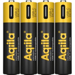AQIILA C720H PRO - Batería de iones de litio, AAA (Micro), 600 mAh, 1,5 V, USB-C, P