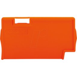 WAGO 2002-1394 - Placa de separación, 2 mm de grosor, saliente, naranja