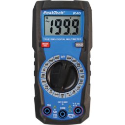 PEAKTECH 1040 - Multímetro, digital, 2000 cuentas, TRMS, HOMBRE. Rango
