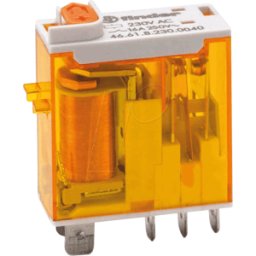 FINDER FIN 46.61.8 12V - Relés miniatura industrial, 1 CO, 16A, 12V AC