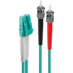 LINDY 46386 - Cable LWL LC/ST OM3 50/125 micras 20m