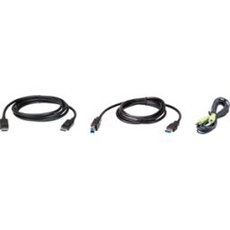 ATEN 2L7D02UDPX3 - Juego cables KVM, DisplayPort, USB, Audio