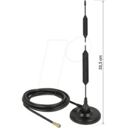 DELOCK 12418 - Antena GSM con base magnética, 5 dBi, 3 m