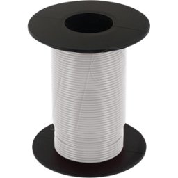 ECON CONNECT ECON KL025WS25 - Alambre de cobre trenzado 0.25qmm bobina blanca 25m