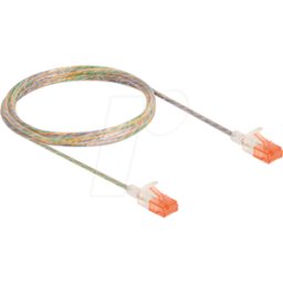 DELOCK 80354 - Cable de red RJ45 Cat.6A U/UTP Slim 2 m transparente