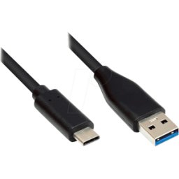 GOOD CONNECTIONS GC M0128 - Cable USB 3.0, conector C < conector a, CU, negro, 2 m