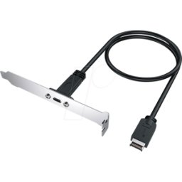 GRAUGEAR GG 18023 - Carcasa de ranuras 20 pin interna Key a hembra > USB 3.1 tipo-C.