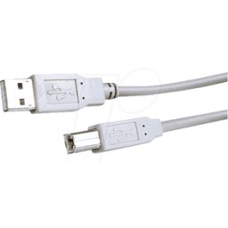 EFB-ELEKTRONIK AK 672/2-1,0 - Cable USB 2.0, conector macho A - B de alta velocidad, 1 m