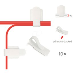 LABEL THE CABLE LTC 3120 - Label-the-cable, soporte de cable para pared y escritorio, blanc