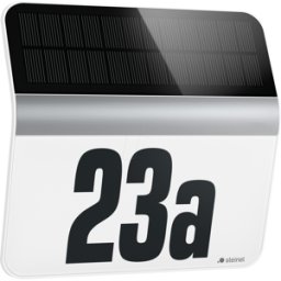STEINEL 007140 - Luz solar del LED, luz del número de la casa, plata, IP44
