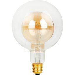 SCHIEFER LIGHTING SCHI L663147005 - Lámpara LED E27, 4,9 W, 470 lm, 2200 K, claro/oro, Fils,