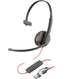 HEWLETT PACKARD HP 8X214AA - Auriculares, Blackwire 3210, mono, USB-C +USB-C/a