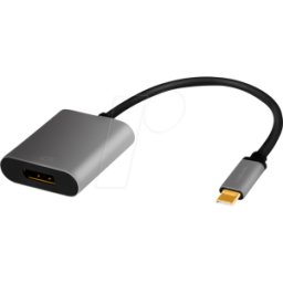LOGILINK CUA0102 - Adaptador USB tipo C > DP, 4K a 60 Hz, 0,15 m