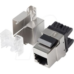 LANBERG LBG KSF61000 - Módulo KEYSTONE, RJ45 CAT, zócalo UTP, plata
