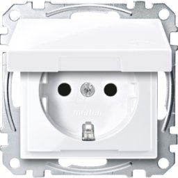 MERTEN ME SM 2310-0325 - Sistema M, toma de corriente con tapa, activo blanco brillante a