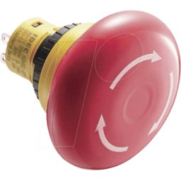 IDEC ID AB6E4BV02PRM - Interruptor de parada de emergencia X6, 40 mm, 2 NC