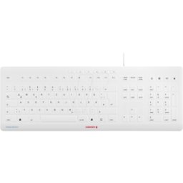 CHERRY JK-8502DE-0 - Teclado, USB, blanco, con membrana protectora, de