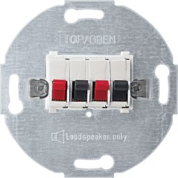 MERTEN EL SM 467019 - Sistema M, conector de altavoz, blanco polar, brillante