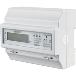 VELLEMAN VE EMDIN03 - Contador de energía trifásico, pantalla LCD