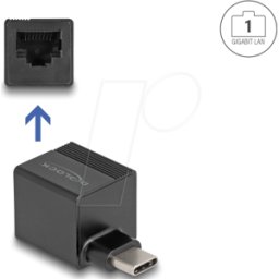 DELOCK 66462 - Tarjeta de red, USB tipo C, Gigabit Ethernet, 1x RJ45