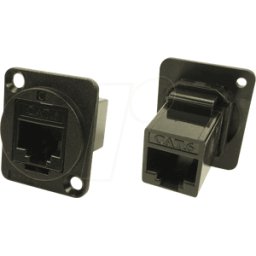 CLIFF CP30222 - Adaptador RJ45 de montaje en placa frontal, Cat.6, serie FT