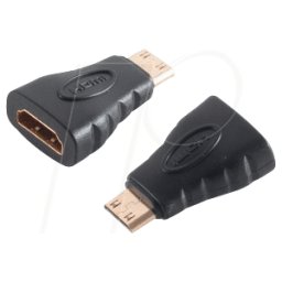 SHIVERPEAKS SHVP BS77411 - Adaptador HDMI-A enchufe < HDMI-C 1080p, chapado en oro