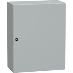 SCHNEIDER ELECTRIC NSYS3D10840P - Carcasa de acero S3D puerta sólida con placa de montaje 1