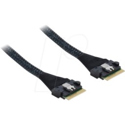 DELOCK 82303 - Cable PCIe 4.0 Slim SAS SFF-8654 8i a Slim SAS SFF-8654 8i, 0,5