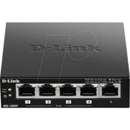 D-LINK DES-1005P - Switch, 5 puertos, Fast Ethernet, PoE