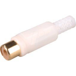 FREI CKPG WS - Acoplamiento RCA, codificación de color blanco, hexagonal