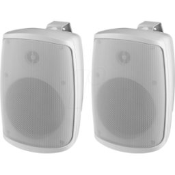 MONACOR MON WALL-06T/WS - Caja compacta de 2 vías, 100 V, IP65, 100 W, par