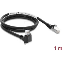 DELOCK 80962 - Cable de cámara GigE RJ45 / RJ45, 90°, CAT.6, S/FTP, 1 m.
