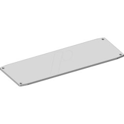 APRA-NORM X60-170 FP ELO - Placa frontal para X60-170, 164,6 x 58,2 mm, plata, IP65