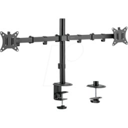 LOGILINK BP0172 - Soporte para monitor, 2 pantallas, 17" - 32", 376 mm, montaje en