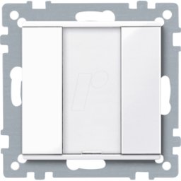 MERTEN ME 617125 - Pulsador simple plus, blanco activo brillante, sistema M.