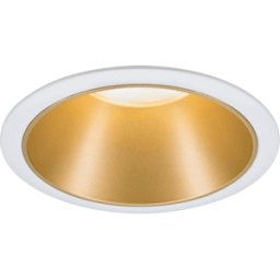 PAULMANN PLM 93405 - luminaria empotrada LED Cole, 1 x 6,5 W, 2700 K, blanco/oro mate