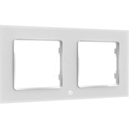 SHELLY WF2 W - Marco de interruptor de pared SHELLY, blanco, 2 veces
