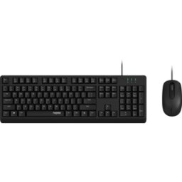 RAPOO NX1500 SW - Combinación teclado/ratón, USB, negro, DE